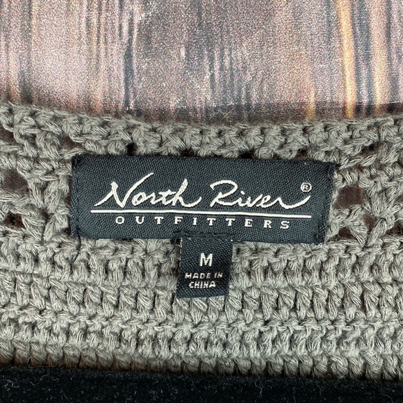North River Outfitters Gray Knit Vest- Size Medium - Picture 5 of 9